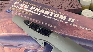 Meng 148 F4G Phantom Build Part 1 Cockpit [upl. by Gilmer329]