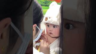 Cute baby injection for the first time 🥹🥹🥹  Cuteness overload [upl. by Laspisa]