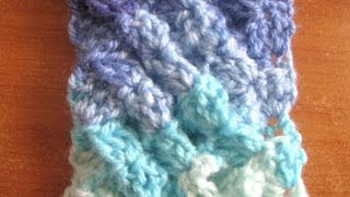 Woven Shell Crochet Stitch  Crochet Tutorial [upl. by Tedman]