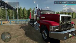 Harvesting amp Hauling Wood  E9 Spruce Islands  Farming Simulator 22 [upl. by Animahs338]