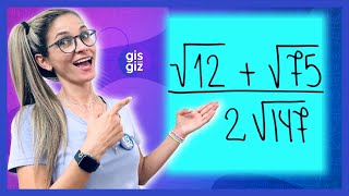 SIMPLIFICAÇÃO DE RADICAIS  SIMPLIFICAÇÃO DE RAIZ  RADICIAÇÃO  \Prof Gis [upl. by Ellehcram]