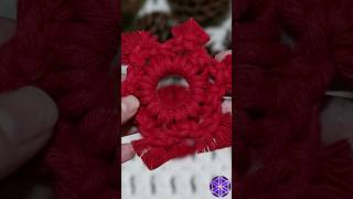 🎄DIY Estrela de Macramê Enfeite de Natal macrame macrametutorial natal tutorial [upl. by Ulita]