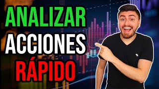 Como Analizar Acciones RÁPIDO Guía Bolsa de Valores Para Principiantes Paso a Paso [upl. by Alleyne572]