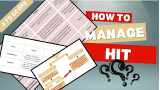 HIT kinds amp how to manage them 4 TS SCORE [upl. by Rame]