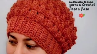 Gorro Tejido a Crochet Para Mujer diy tutorial handmade crochet [upl. by Yendys]