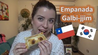 Receta empanada Galbijjim Fusión comida Chilena y coreana [upl. by Winshell188]