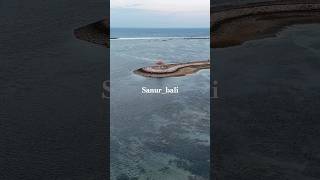 Drone View Of Sanur Beach Bali Indonesia [upl. by Narhet]