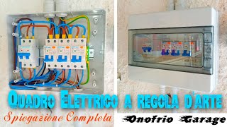 COME REALIZZARE UN QUADRO ELETTRICO A REGOLA DARTE PER IL PROPRIO GARAGE [upl. by Aititil]