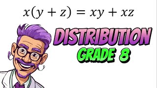 How to apply the Distributive Law with Variables Grade 8 Mathematics [upl. by Barnie]