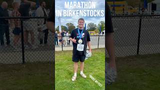 I RAN a MARATHON in BIRKENSTOCKS [upl. by Vevay]