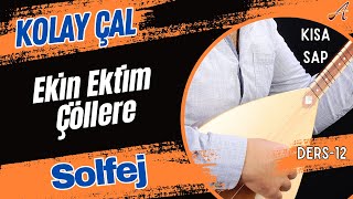 Ekin Ektim ÇöllereSolfejKısa Sap Bağlama [upl. by Nodnab]