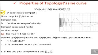 Topologists sine curve and all its properties Very very important for CSIRNET  GATE and NBHM [upl. by Afatsuom775]