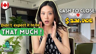 How much CASH upfront I needed to buy a house in Canada Closing cost details 🏡💵 [upl. by Nairbal]