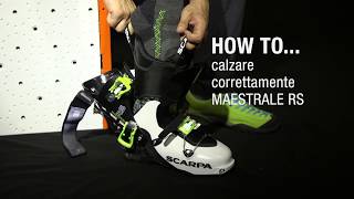 HOW TO … Calzare correttamente MAESTRALE RS [upl. by Willyt]