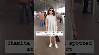 Shamita Shetty spotted at the airport keeping it effortlessly stylish on the go [upl. by Burbank]