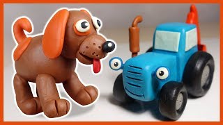 Как слепить СОБАКУ из пластилина Синий Трактор DOG in Plasticine [upl. by Kleeman114]