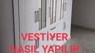 VESTİYER NASIL YAPILIR Gömme VESTİYER yapımı [upl. by Symer]