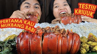 TEST KRIUUK‼️ MUKBANG KULIT BABI BARENG SUAMI [upl. by Sehguh]