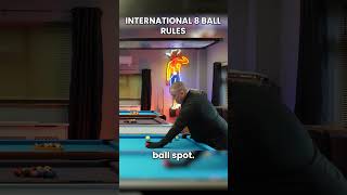 International 8 Ball Rules  Ball off the table 8ball 8ballpool pool billiards ultimatepool [upl. by Kenny]