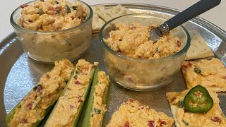 Southern Pimento Cheese Spread  5 Ingredients pimentocheese [upl. by Eltsyrc]