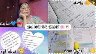 Half yearly exam date sheet amp syllabus released 😲😥  Study vlog 📝  CBSE 10th grader 💌🖇️ [upl. by Barker]