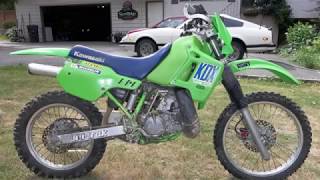 1989 Kawasaki KDX200 REVIEW [upl. by Nixie]