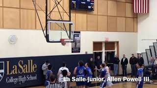 La Salle junior Allen Powell III hits gamewinner against Patrick Robinson and ConwellEgan [upl. by Redmund]