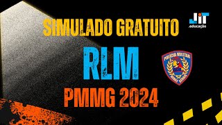 PMMG 2024  Simulado GRATUITO RLM [upl. by Trinl743]