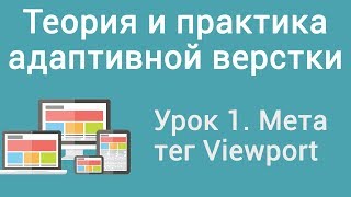 Урок 1 Теория и практика адаптивной верстки Мета тег Viewport [upl. by Rramaj]