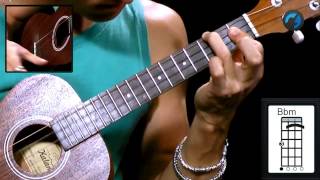 Coldplay  Clocks como tocar  aula de ukulele [upl. by Eseilanna]