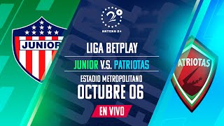 Junior vs Patriotas  LIGA BETPLAY  EN VIVO [upl. by Suckram]