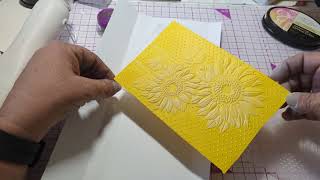 Trying an embossing technique I saw So pretty [upl. by Enyr]