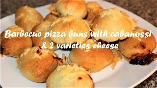 Barbecue pizza buns with cabanossi amp 2 varieties cheese recipe [upl. by Stelu142]