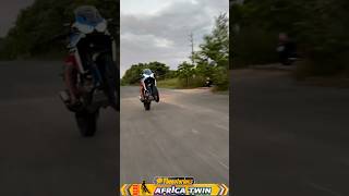 Crazy biker Africa twin honda hondaafricatwin bmw1250gs 1250gs bikers rider bmw shorts [upl. by Glyn329]