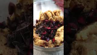 Chewy KETO Chocolate Chip Cookies with FRESH Cherries ketodessert ketobaking [upl. by Annig643]