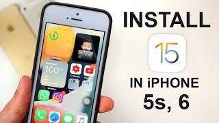 How to Install 😮😮 IOS 15 in iPhone 5s and 6  How to Update iPhone 5s and 6 on IOS 15🔥🔥 [upl. by Langelo]