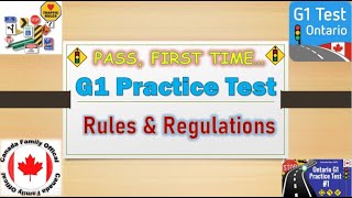 G1 Test Practice Ontario 2024  G1 Rules and Regulations l g1 test Ontario l g test Part2of2 [upl. by Justina696]