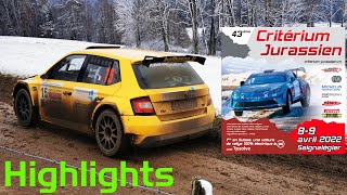 Rallye Critérium Jurassien 2022  HIGHLIGHTS [upl. by Namso]