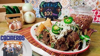 Receta Hígado encebollado  Cocineros Mexicanos [upl. by Anoj]