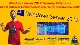 How to Install amp Configure a iSCSI Target Server Windows Server 2019  Video 9 Server 2019 Training [upl. by Runck879]