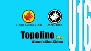 Womens Giant Slalom Race U16 Topolino 2013 [upl. by Tayler]