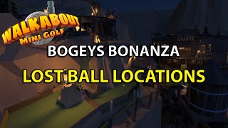 WalkAbout MiniGolf Bogeys Bonanza Lost Ball Locations [upl. by Ociral783]