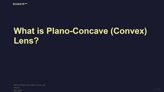 What is PlanoConcave Convex Lens [upl. by Esorbma3]