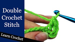 How to Double Crochet Stitch  Beginner Course Lesson 9 [upl. by Standice]