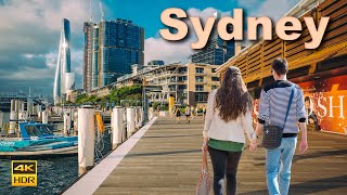 Sydney Australia Walking Tour  Barangaroo and Crown Sydney  4K HDR [upl. by Odama]