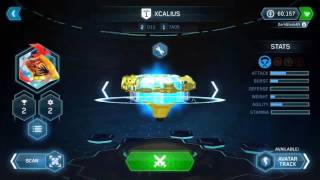 Beyblade Burst Hasbro App Gold XCALIUS [upl. by Blainey]