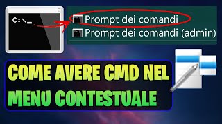 Come aggiungere il Prompt dei comandi nel menu contestuale di Windows 10 [upl. by Quenby]