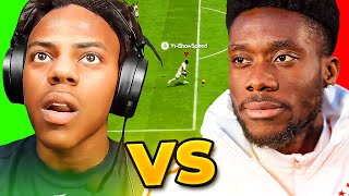 iShowSpeed vs Alphonso Davies FULL WAGER [upl. by Alyad]