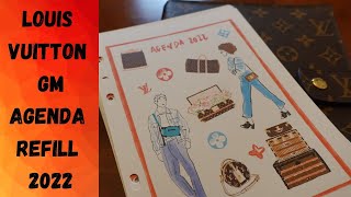 Louis Vuitton GM agenda Refill 2022  Unboxing LV Agenda 2022 [upl. by Thais]