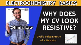 Cyclic voltammetry of a resistor Why does my CV look resistive [upl. by Srevart319]